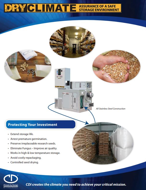 Climate by Design International. Climate Desiccant Dehumidification Series