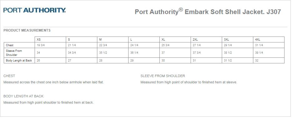 port authority embark soft shell jacket