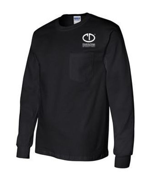 by Design Gildan Ultra Cotton Long Sleeve Pocket T- Shirt #2410